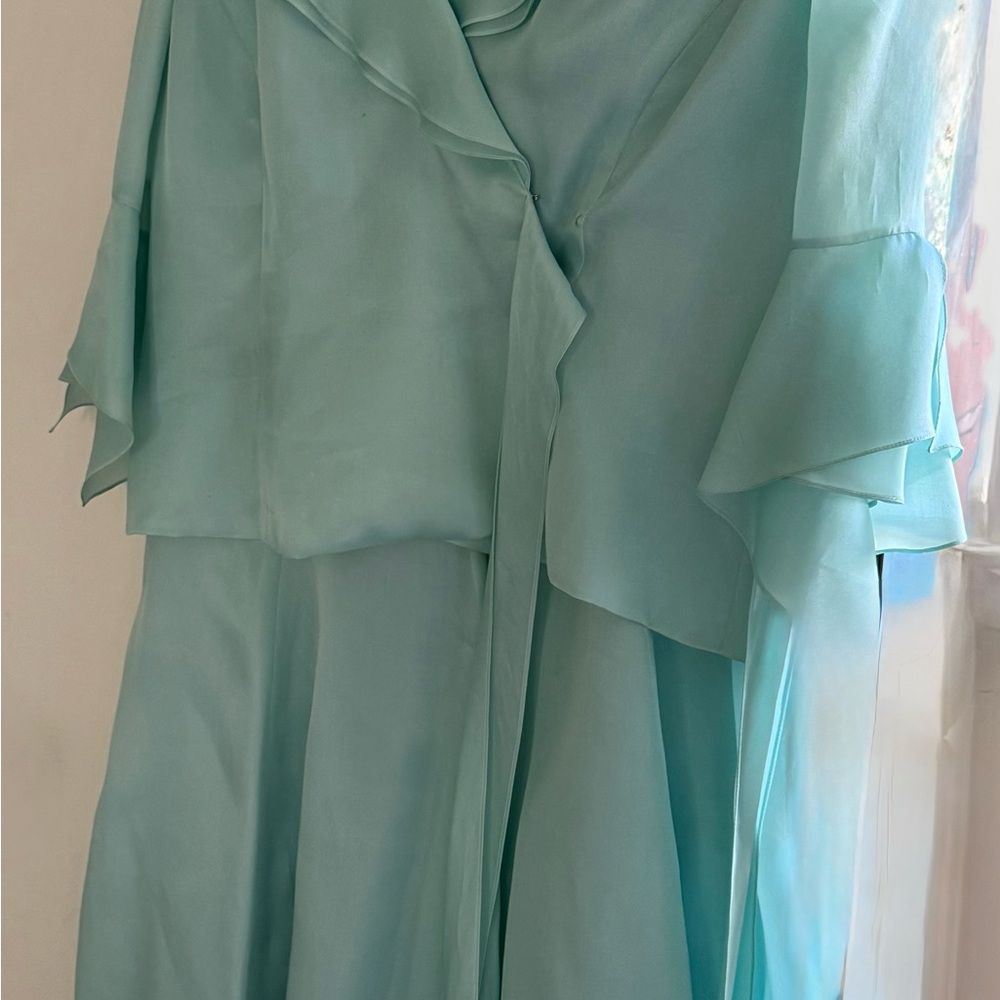 Frascara Mint Aqua Dress Top - Size 12